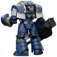 Фігурка JOYTOY Ultramarines Cataphractii Terminator with Reaper Autocannon Warhammer 40K - зображення 3