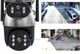 Камера видеонаблюдения наружная 4G от сим-карты 6mp ICSEE с солнечной панелью аккумулятор 9600mah 3MPx+3MPx уличная поворотная 360 камера видеонаблюдения IP66 Dual Camera UKC Q5max - изображение 4