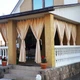 Уличная штора на липучках для беседки, терассы, веранды 2х1,45м (1шт) Цвет - Бежевый - изображение 2