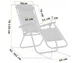 Раскладное кресло-шезлонг LEOBRO Zero Gravity Black 173x64x110 см до 120 кг с подголовником и держателем для туризма отдыха на природе в кемпинге или даче Черный - изображение 3