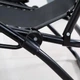 Раскладное кресло-шезлонг LEOBRO Zero Gravity Black 173x64x110 см до 120 кг с подголовником и держателем для туризма отдыха на природе в кемпинге или даче Черный - изображение 6