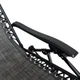 Раскладное кресло-шезлонг LEOBRO Zero Gravity Dark Grey 173x64x110 см до 120 кг с подголовником и держателем для туризма отдыха на природе в кемпинге или даче Темно-серый - изображение 4