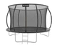 Детский высококачественный садовый Батут LEOBRO Premium Pro 8FT BLACK с внутренней защитной сеткой и лестницей 252 см Черный - изображение 1