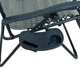Раскладное кресло-шезлонг LEOBRO Zero Gravity Dark Plaid 173x64x110 см до 120 кг с подголовником и держателем для туризма отдыха на природе в кемпинге или даче Серая клетка - изображение 6