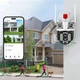 Уличная водонепроницаемая WiFi камера 8Мп с тройным объективом PTZ 3L-V5 Поворотная IP-камера Широкий угол обзора Ночное видение Датчик движения Двусторонняя аудиосвязь - изображение 2