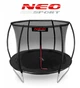 Садовый детский батут Neo-Sport Premium 252 см с внутренней сеткой и лестницей до 100 кг Черный - изображение 4
