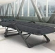 Раскладное универсальное кресло-кровать с матрасом и подголовником 178x66x30 см до 150 кг LEOBRO с возможностью регулировки для отдыха на природе в кемпинге или даче Темно-серый - изображение 3