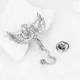 Значок (пин) BROCHE брошь бижутерия Медицина Кадуцей серебристый BRGV114522 - изображение 6