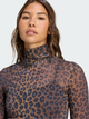 Гольф-водолазка жіноча Adidas Originals Leopard JW2772 XS Коричнева (4068811957513) - зображення 4