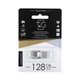 Флеш память (флешка) USB OTG T&G 2&1 3.0 Type C 128GB Metal 104 Стальной - изображение 2