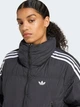 Пуховик зимний короткий женский Adidas Originals Adicolor JX2970 XXS Черный/Белый (4068808511704) - изображение 4