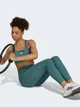 Спортивные леггинсы для фитнеса высокие женские Adidas Optime Essentials JY4816 M Бирюзовые (4068808041447) - изображение 3