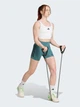 Спортивный топ для фитнеса женский Adidas Optime Bra Tank JZ6028 M White (4068809555332) - изображение 4