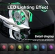 Бездротова ігрова миша T2 RGB Bluetooth 5.2 + 2.4Ghz безшумна, акумулятор, Type-C - зображення 4