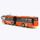 Игрушечный автобус гармошка City Service оранжевый WY913AB/2 — 44 см, с открывающимися дверцами, светом и звук - изображение 6