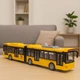 Автобус гармошка City Service жовтий 44 см WY913A/1 — інерційна іграшка з музикою та світлом - зображення 3