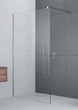 Стінка скляна для душу із тримачем 200x160см RADAWAY Modo New II скло прозоре 8мм 389164-01-01 - зображення 2
