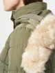 Куртка демисезонная с капюшоном женская Reserved 1608N-81X 34 Оливковая (5904749212999) - изображение 5