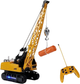 Dźwig zdalnie sterowany Lean Toys RC z ruchomym ramieniem i światłem Żółty 49x22 cm (4525) (5905884453933) - obraz 4