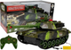 Czołg zdalnie sterowany Lean Toys ze światłami, odgłosami oraz strzelaniami 2.4 Ghz Zielony (7541) (5904665996515) - obraz 2