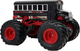 Autobus zdalnie sterowany Lean Toys z dużumi kołami i dźwiękami 2.4G Czarny (9027) (5904204750141) - obraz 3