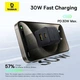 Мережевий зарядний пристрій 30W з кабелем Type-C-Type-C Baseus Palm USB/Type-C чорний P1011160A113-01 - зображення 4