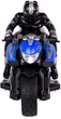 Motocykl zdalnie sterowany Lean Toys Sportowy 2.4G 1:10 czarno-niebieski (10232) (5904665991046) - obraz 7