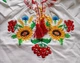 Детская вышиванка для девочки Подсолнухи и Калина с коротким рукавом 2203234 интерлок 86см белая (2203234110) - изображение 2