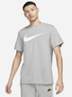 Koszulka męska basic Nike M Nsw Tee Icon Swoosh DC5094-063 XL Szara - obraz 1