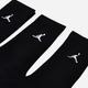 Набір чоловічих шкарпеток високих Nike U J Ed Cush Poly Crew 3Pr 144 DX9632-010 S 3 пари Чорний (196152693822) - зображення 5