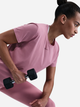 Спортивна футболка жіноча Nike W Nk One Classic Df Ss Top FN2798-699 S Рожева (197859904471) - зображення 4