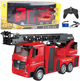 Wóz strażacki zdalnie sterowany Huina Toys z wysuwaną drabiną 1:18 Czerwony (22740) (5905991050896) - obraz 2