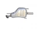 Глушник Opel Astra G (Opel Astra G) 1.8i/2.0i 16V HB 98- (17.297) Polmostrow алюмінієвий - зображення 1
