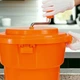 Сушка для зелени ручная с тормозом оранжевая 9,5 л One Chef NK-105052 - изображение 5