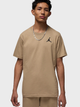 Футболка бавовняна довга чоловіча Nike M J Jumpman Emb SS Crew DC7485-257 L Бежева (197602788198) - зображення 1