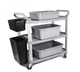 Тележка сервировочная 102х50х96 см серая One Chef NK-410005 - изображение 5