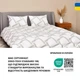 Набор подушка 50х70 см и полуторное одеяло 140х210 см Elegantly IDEIA, аналог лебяжьего пуха - изображение 10