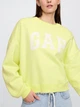 Свитшот на флисе женский GAP 540743314 M Желтый (1159836019) - изображение 4
