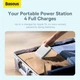 Портативная батарея Baseus Magnetic Mini Wireless 20W 20000mAh, безпроводная зарядка, павербанк белый (PPCX150002) - изображение 9