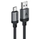 Кабель швидкісний посилений Acefast C20-04 USB to Type-C 5A 1.2m нейлонова оплетка чорний - зображення 2