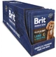 Упаковка вологого корму для собак Brit Premium Fillets in Gravy Multipack для собак малих порід 12 шт х 85 г (8595602572472) - зображення 2