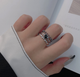 Кільце багатошарове Fashion Jewelry вінтажне із серцем універсальний розмір сріблястий колір (SVS) - зображення 5