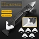 Шпатель скребок для герметика та силікону, видалення швів Silicon Trowel & Scraper Black 5 силіконових насадок в комплекті - изображение 1