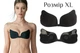 Силіконовий невидимий бюстгалтер Fly Bra Latch Рush Up Black Size XL - зображення 1