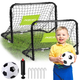 Футбольні ворота Neo Sport набір 2 шт 60 x 45 x 25 см + м'яч + насос NS-461 (5903890617691) - зображення 11