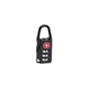 Замок мини CL005MSK Switzerland кодовый 3 цифры металл black - изображение 1