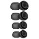 Комплект амбушур для AirPods Pro 1-2, 4шт (XS, S, M, L), силікон, Black - зображення 1