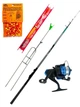 Болонське вудлище Weida JAGUAR FiberGlass 40-80г 400 + котушка з ліскою + поплав. снасть + підставка + насадка - зображення 1