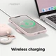 Чохол Silicone Premium case MagSafe з захистом камери та дисплея для iPhone 13 та iPhone 14 Full Protective pink sand 0049 - зображення 4