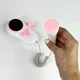 Доплер фетальний ультразвуковий для прослуховування серцебиття плоду Fetal Doppler, портативний детектор серцевого ритму малюка для вагітних з РК-дисплеєм на батарейках Білий з рожевим YSL-T505-White/Pink - зображення 8